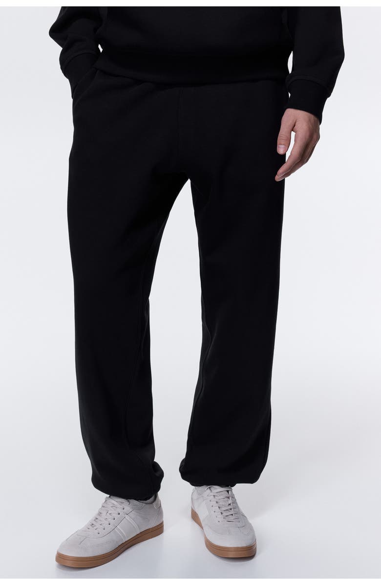 H&M Relaxed Fit Sweatpants, Alternate, color, Black