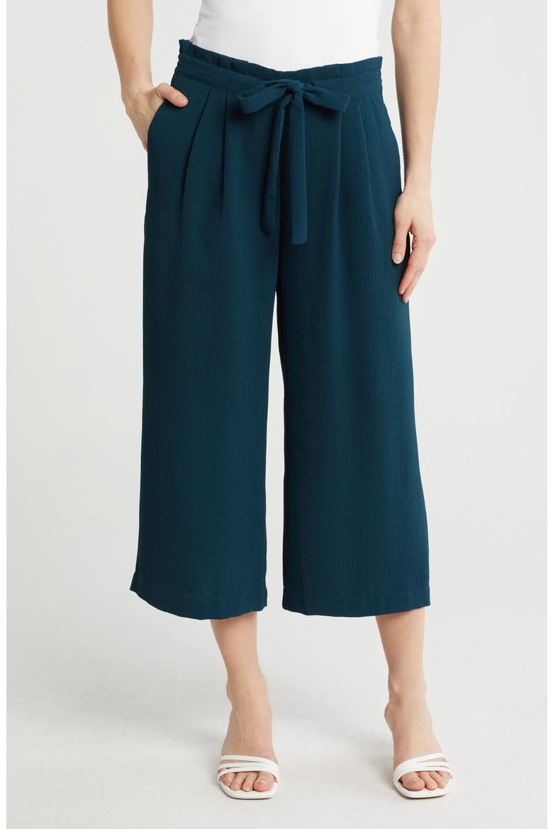 Crop Wide Leg Pants, Main, color, TEAL OCEAN