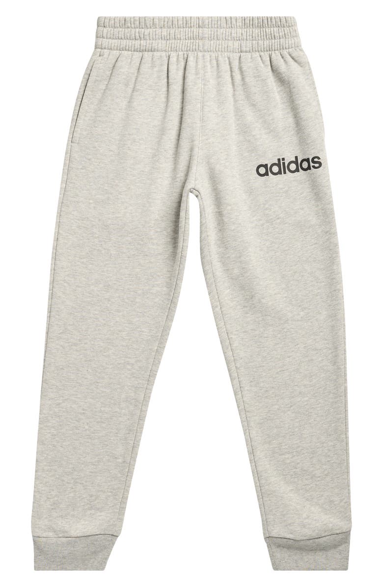 adidas Kids' Fleece Joggers, Main, color, Grey Heather