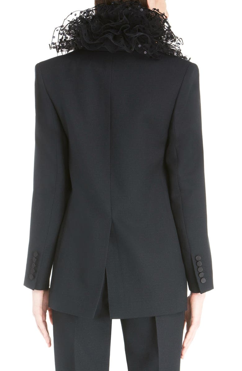 Saint Laurent One-Button Tuxedo Jacket, Alternate, color,