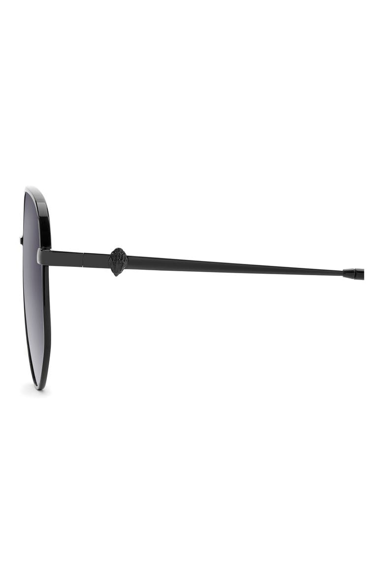 64mm Square Sunglasses, Alternate, color, BLACK/ DARK GREY SF