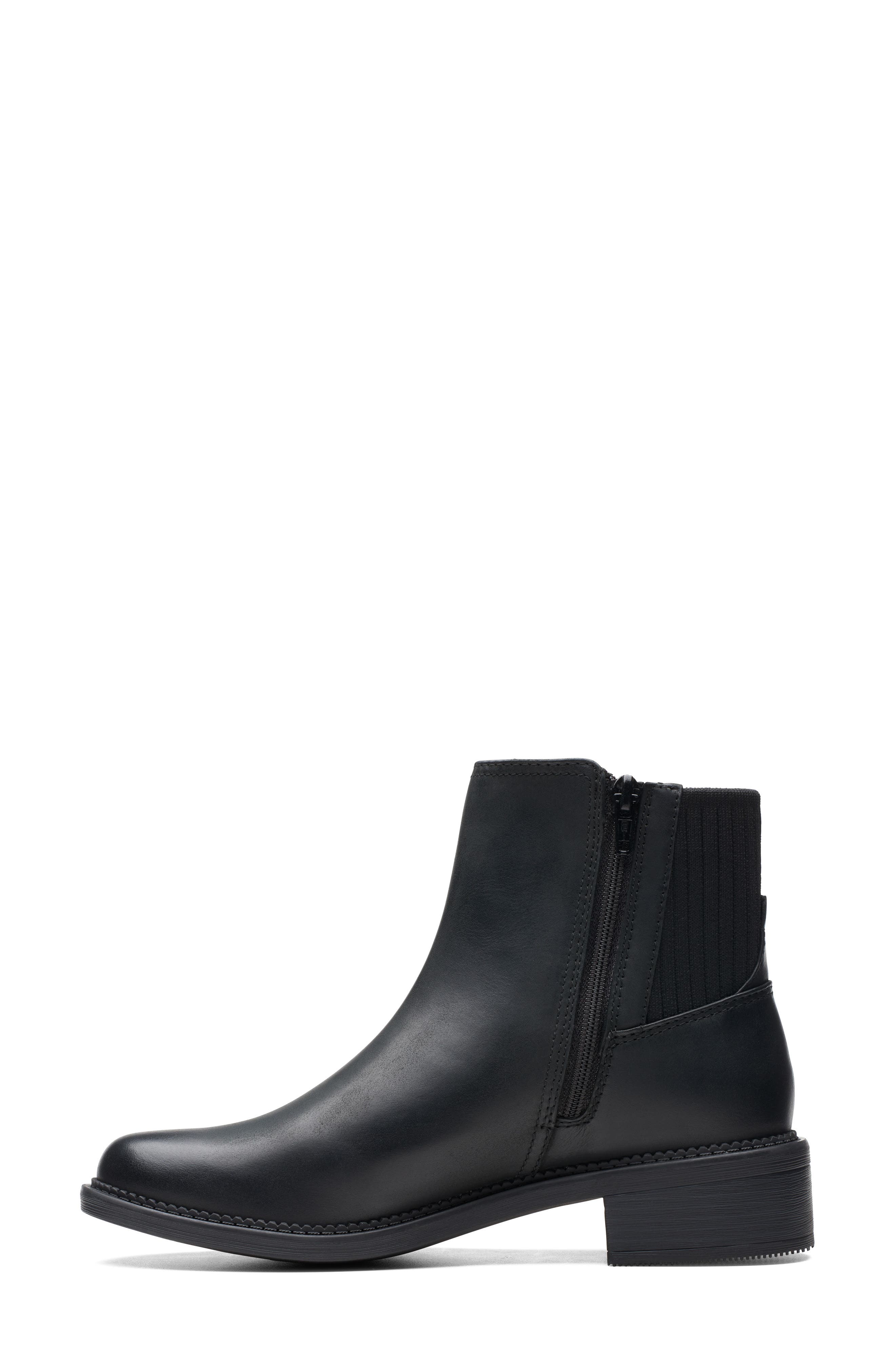 Clarks<sup>®</sup> Maye Palm Leather Boot, Alternate, color, 