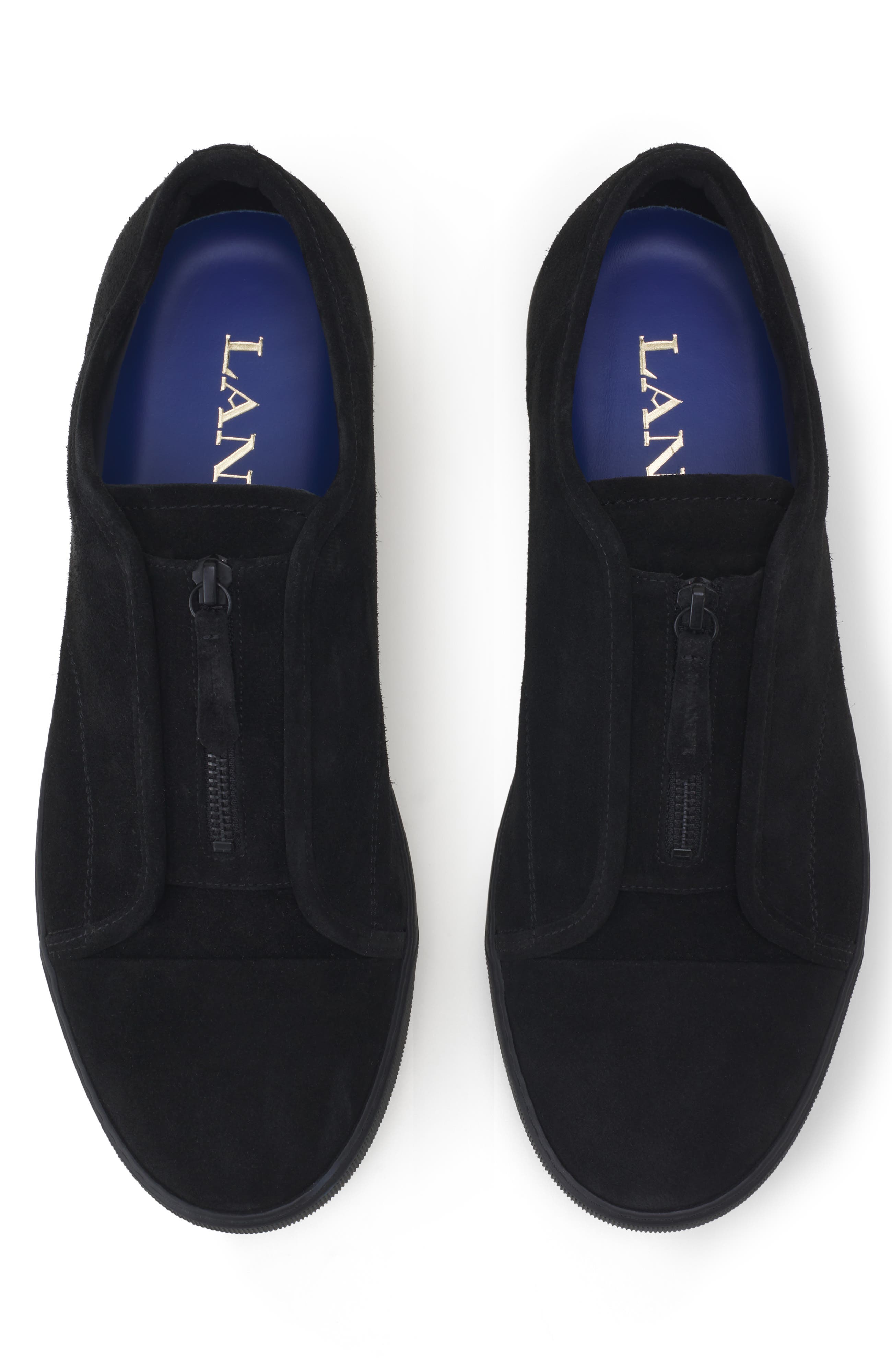 Dbb1 Suede Zip Sneakers, Alternate, color, Black