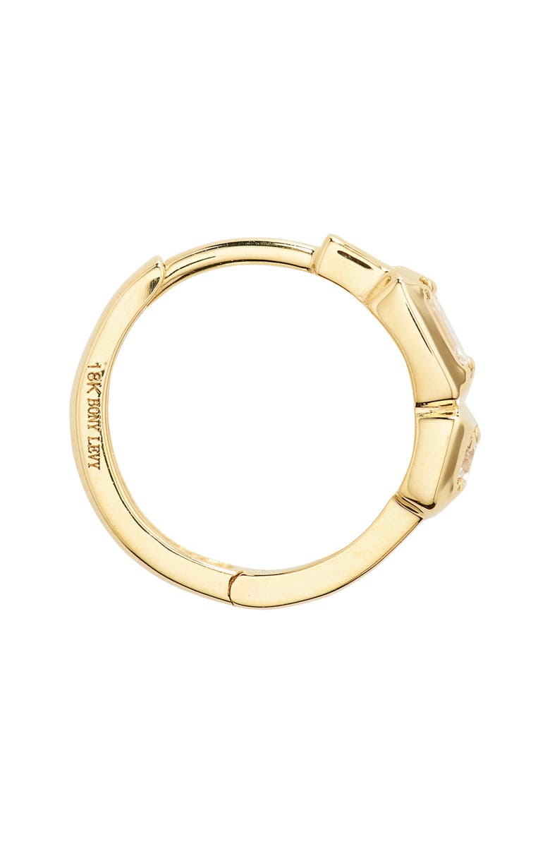Bony Levy Maya Mixed Diamond Huggie Hoop Earrings, Alternate, color, 