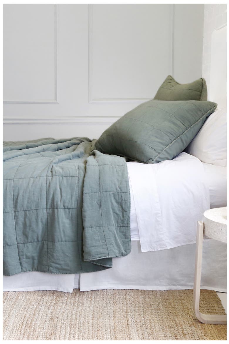 Antwerp Cotton Coverlet, Alternate, color, MOSS