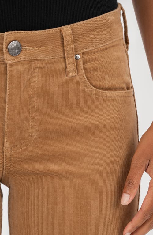 Kut From The Kloth Natalie Mid Rise Bootcut Corduroy Pants In Brown