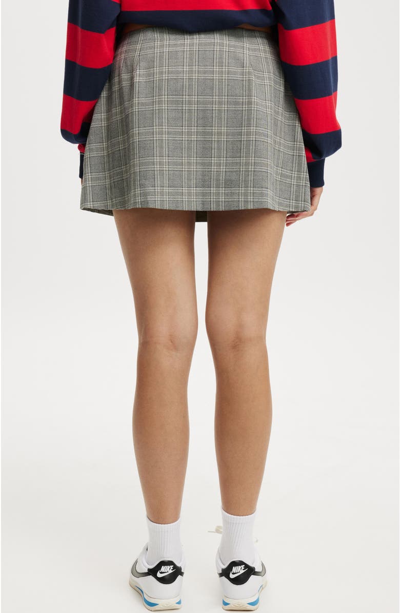 Cotton On Women's Harper Suiting Mini Skirt, Alternate, color, Grey Check