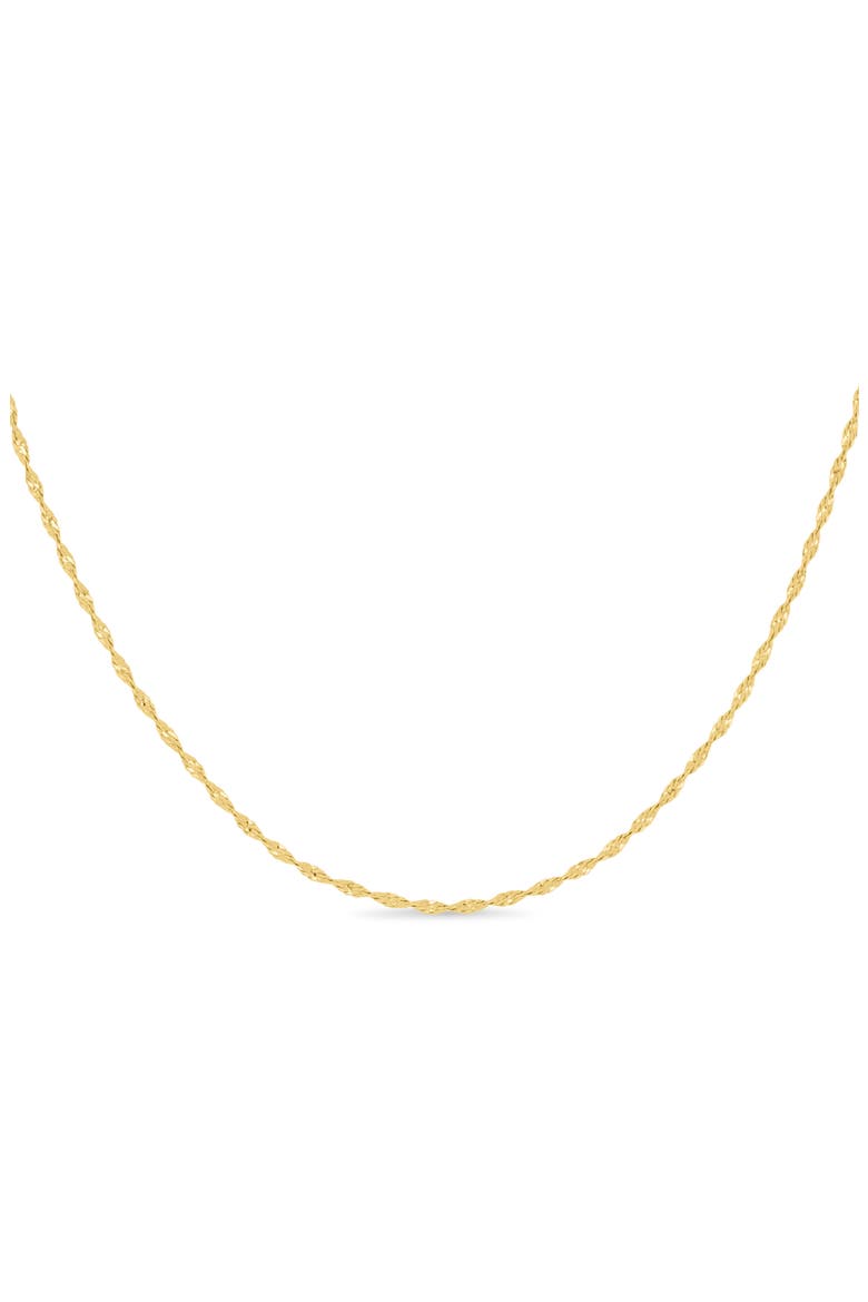14k Gold Singapore Chain Necklace, Alternate, color, 14KY