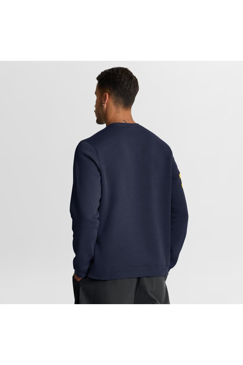 Men's Jordan Brand Navy Michigan Wolverines 2026 Sideline Club Sweatshirt, Alternate, color, Navy