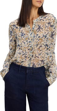 NIC+ZOE Bloomsbury Chiffon Button-Up Shirt