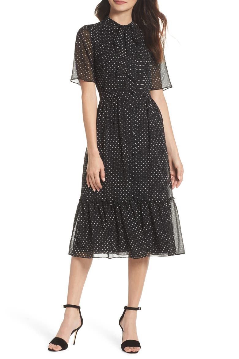 Poppy Polka Dot Chiffon Shirtdress video