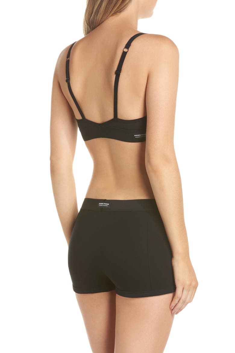 Bralette & Boxer Set, Alternate, color, BLACK