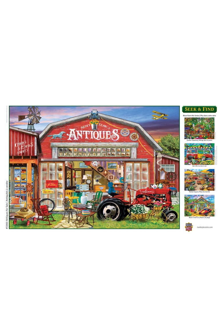 Antiques for Sale 1000 Piece Puzzle, Alternate, color, Multicolor