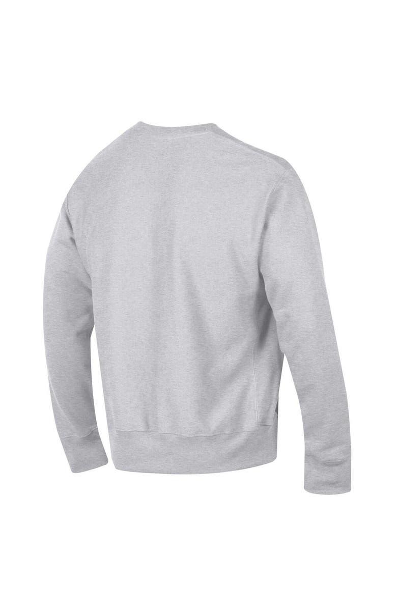 Champion Men's Champion Gray Kansas Jayhawks Arch Over Logo Reverse Weave Pullover Sweatshirt, Alternate, color, 