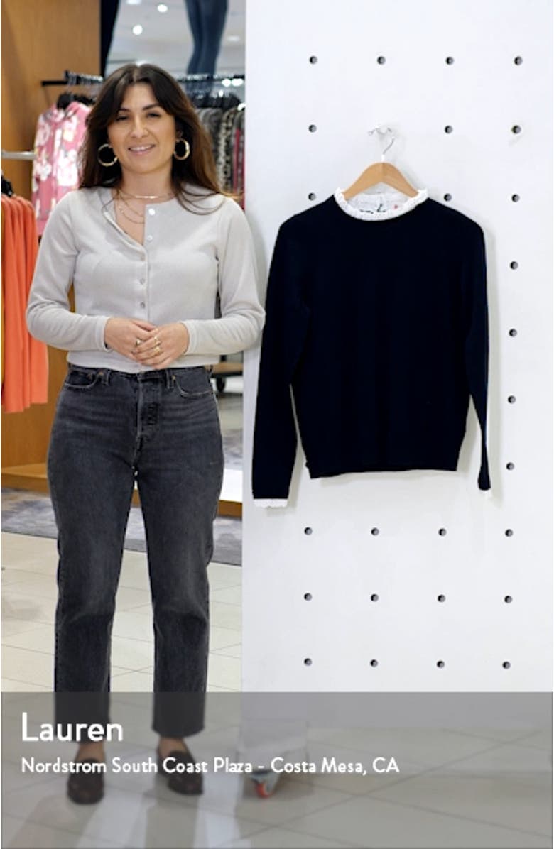 Lincoln Frill Trim Sweater, sales video thumbnail
