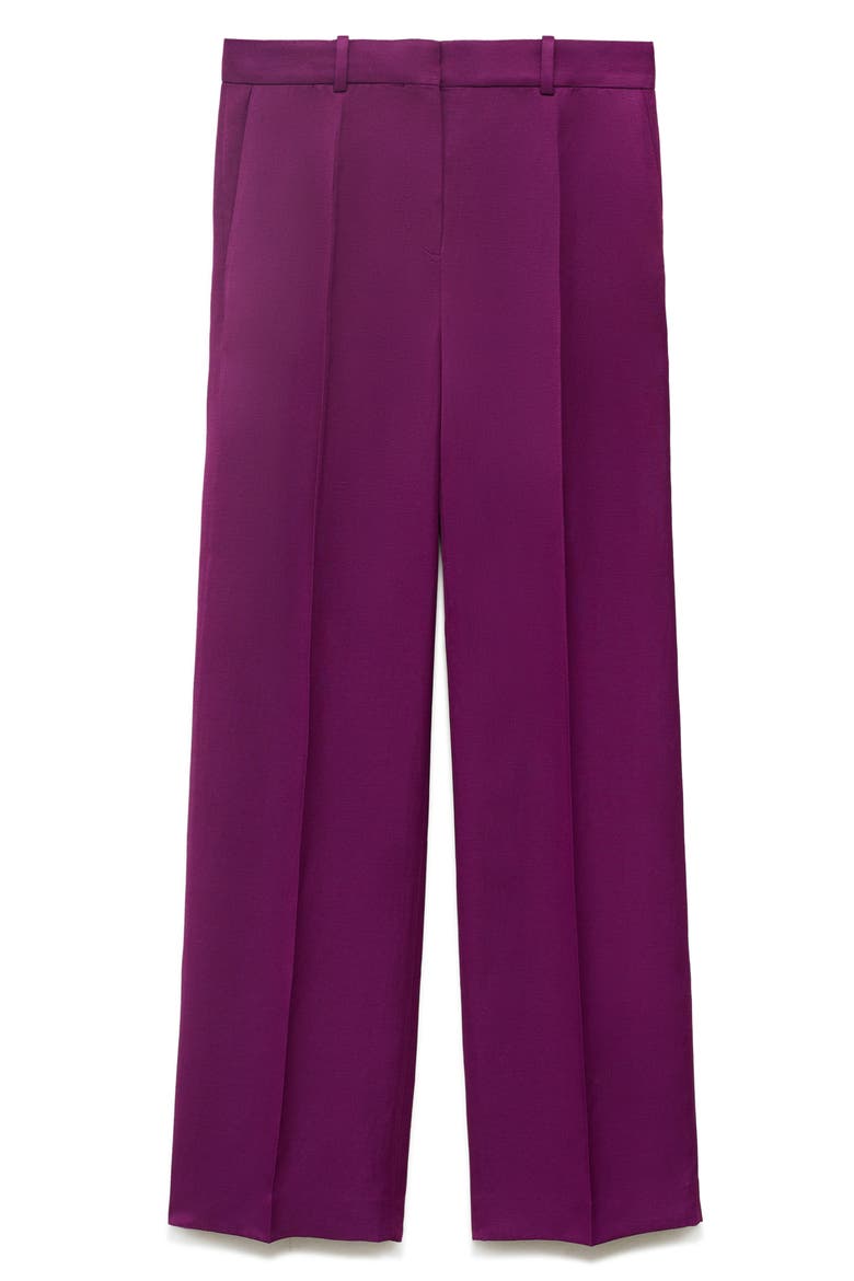 Straight Leg Suit Trousers, Alternate, color, FUCHSIA
