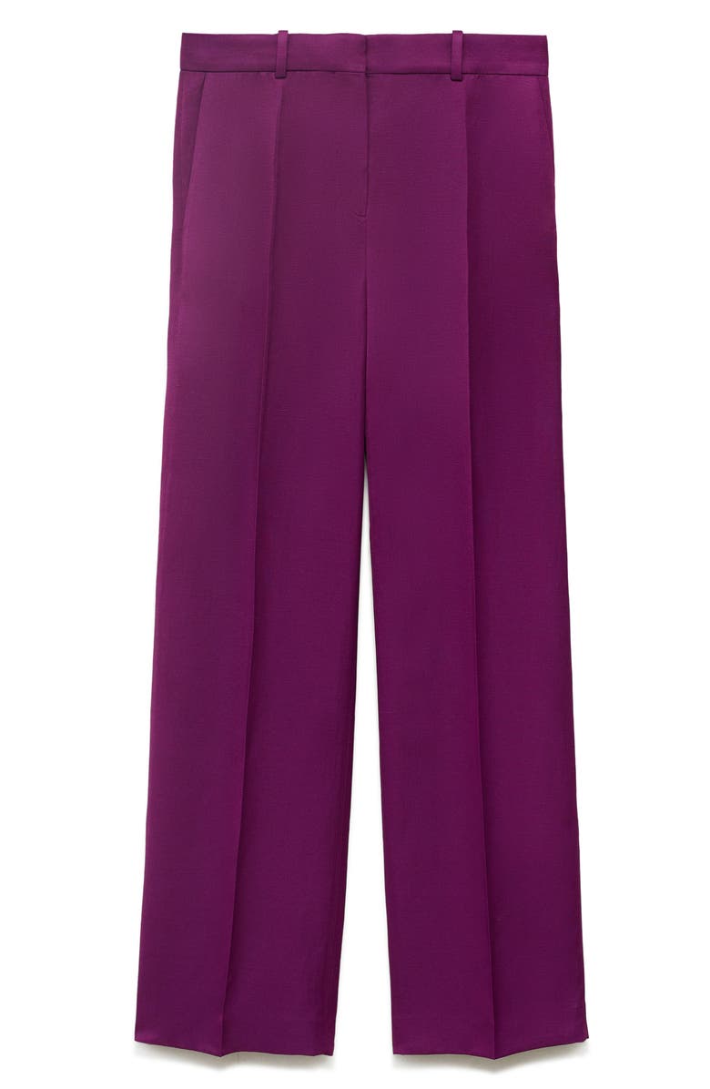 MANGO Straight Leg Suit Trousers, Alternate, color, Fuchsia