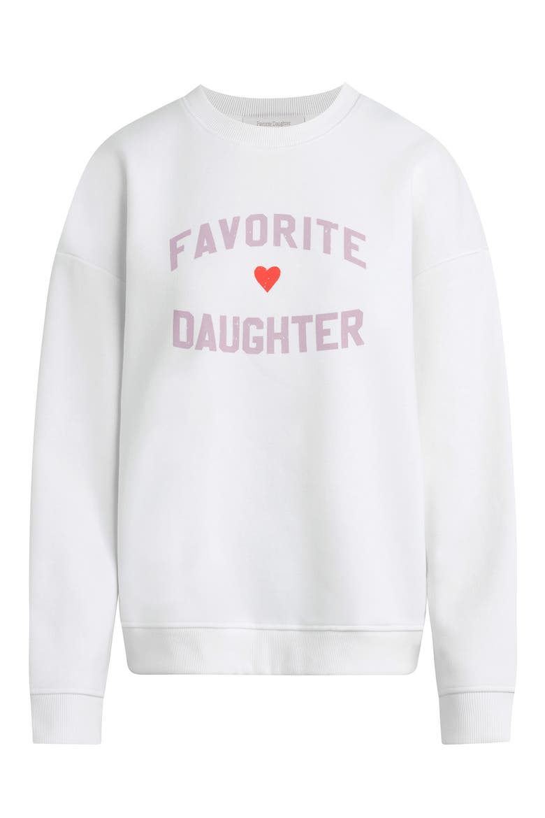 Sweatshirt, Main, color, WHITE W/ WISTERIA