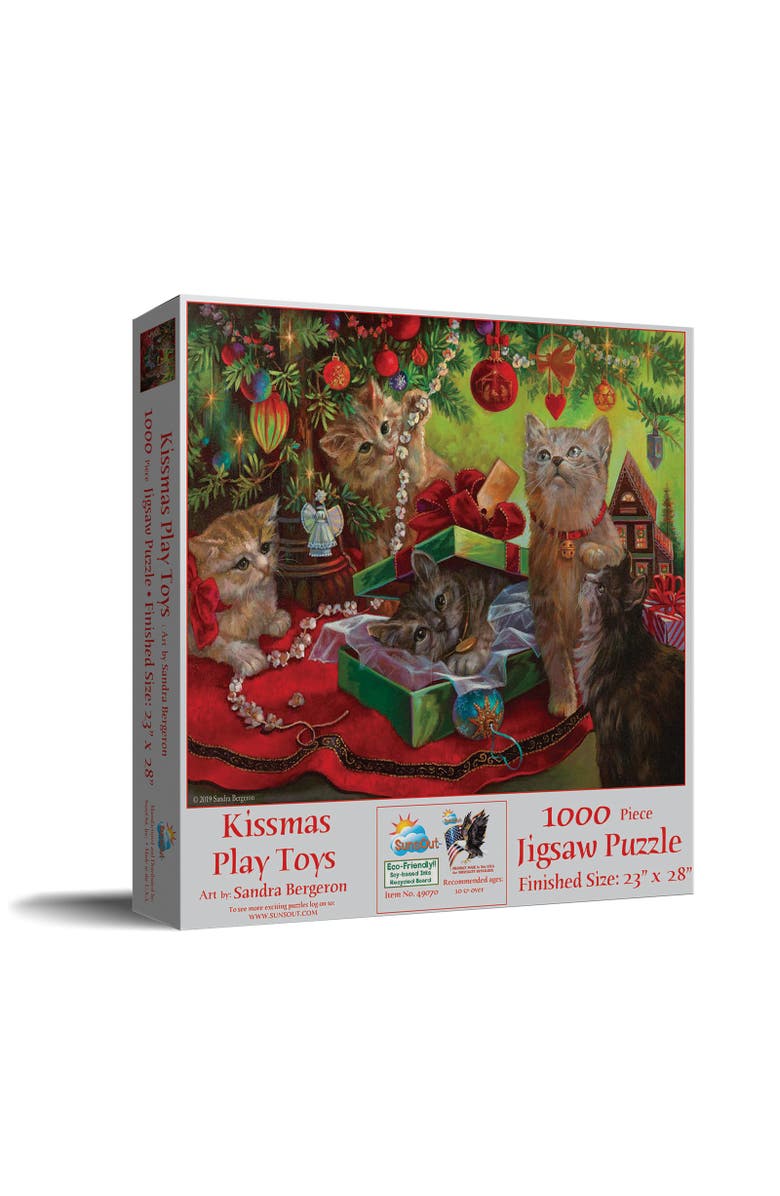 Sunsout Kissmas Play Toys 1000 piece Jigsaw Puzzle for Adults, Main, color, Multicolor