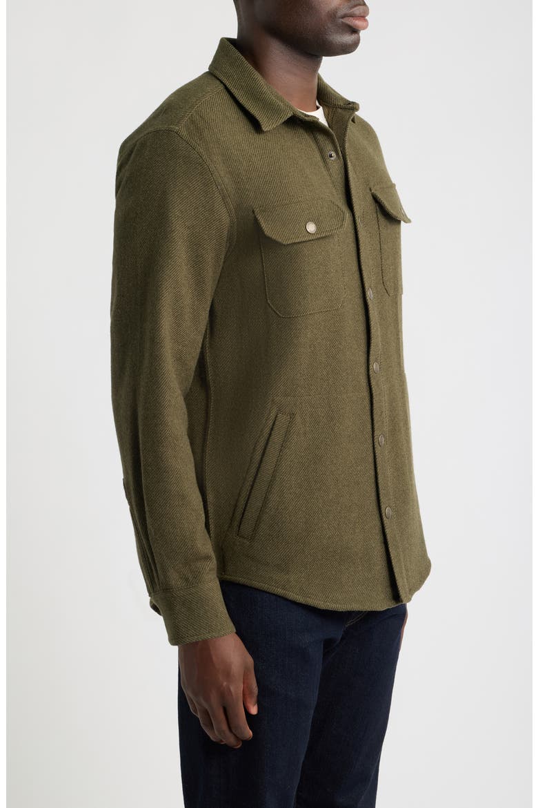 Forest Twill Shirt Jacket, Alternate, color, GREEN