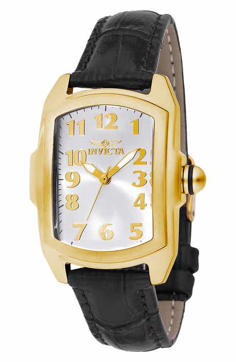 Lupah Leather Strap Watch, 29mm