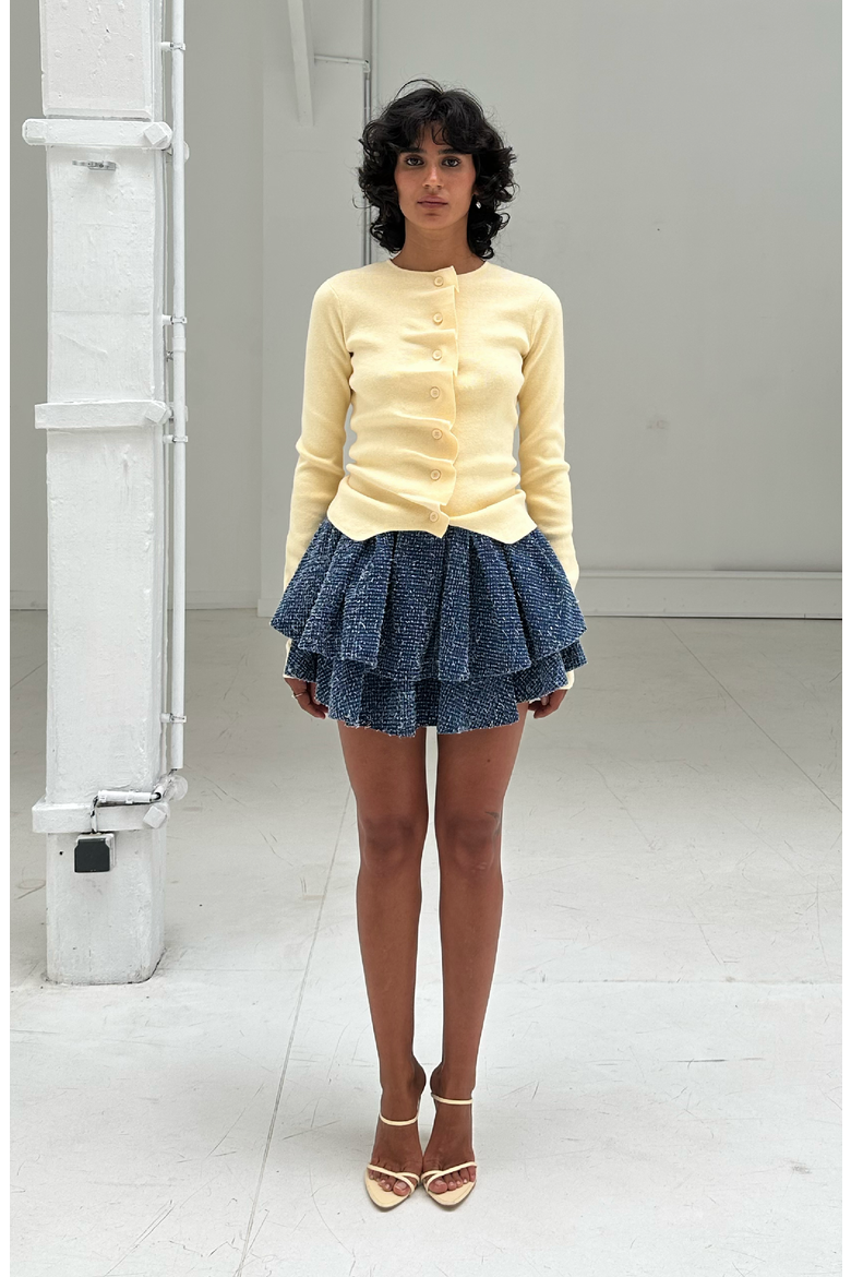 Asta Cardigan, Alternate, color, Butter Yellow