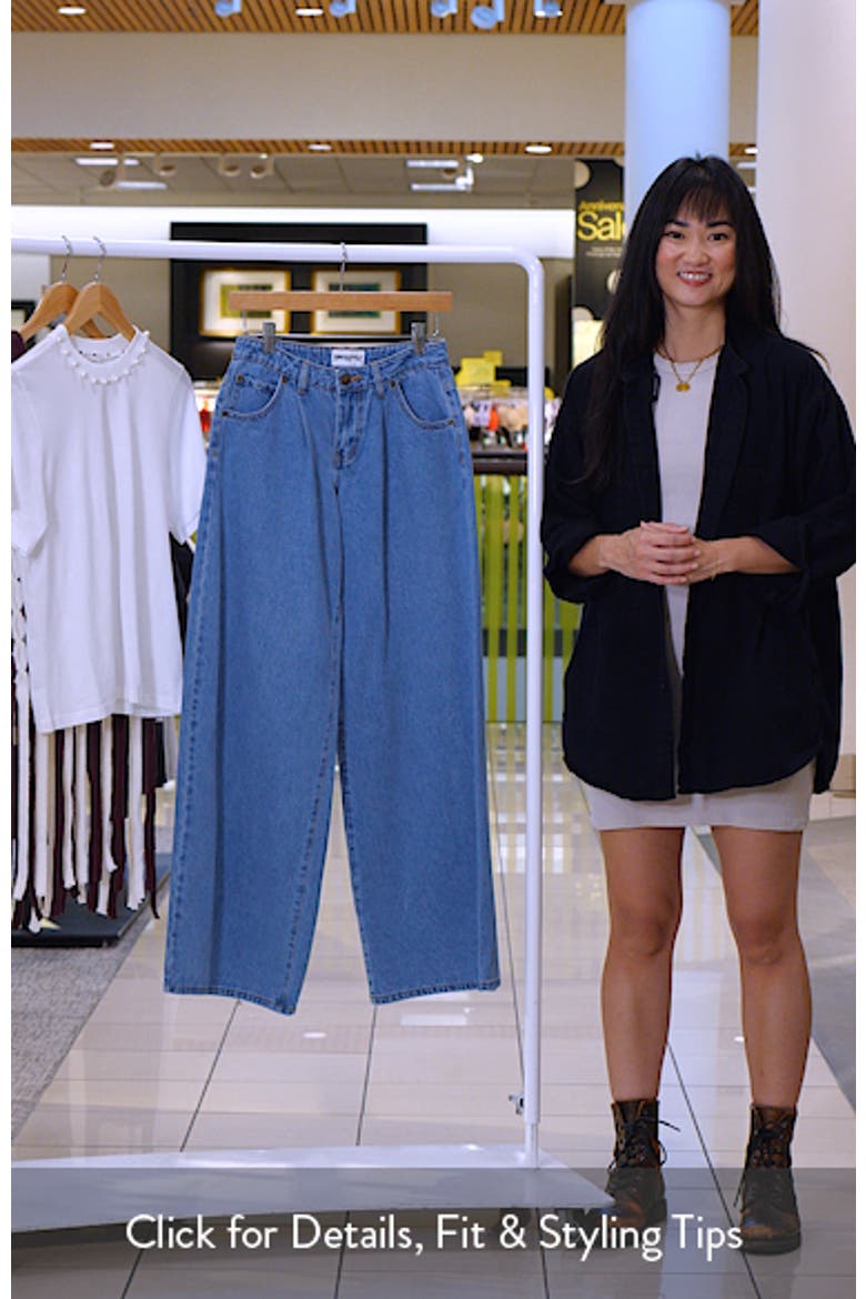Supercut Pleated Wide Leg Jeans video