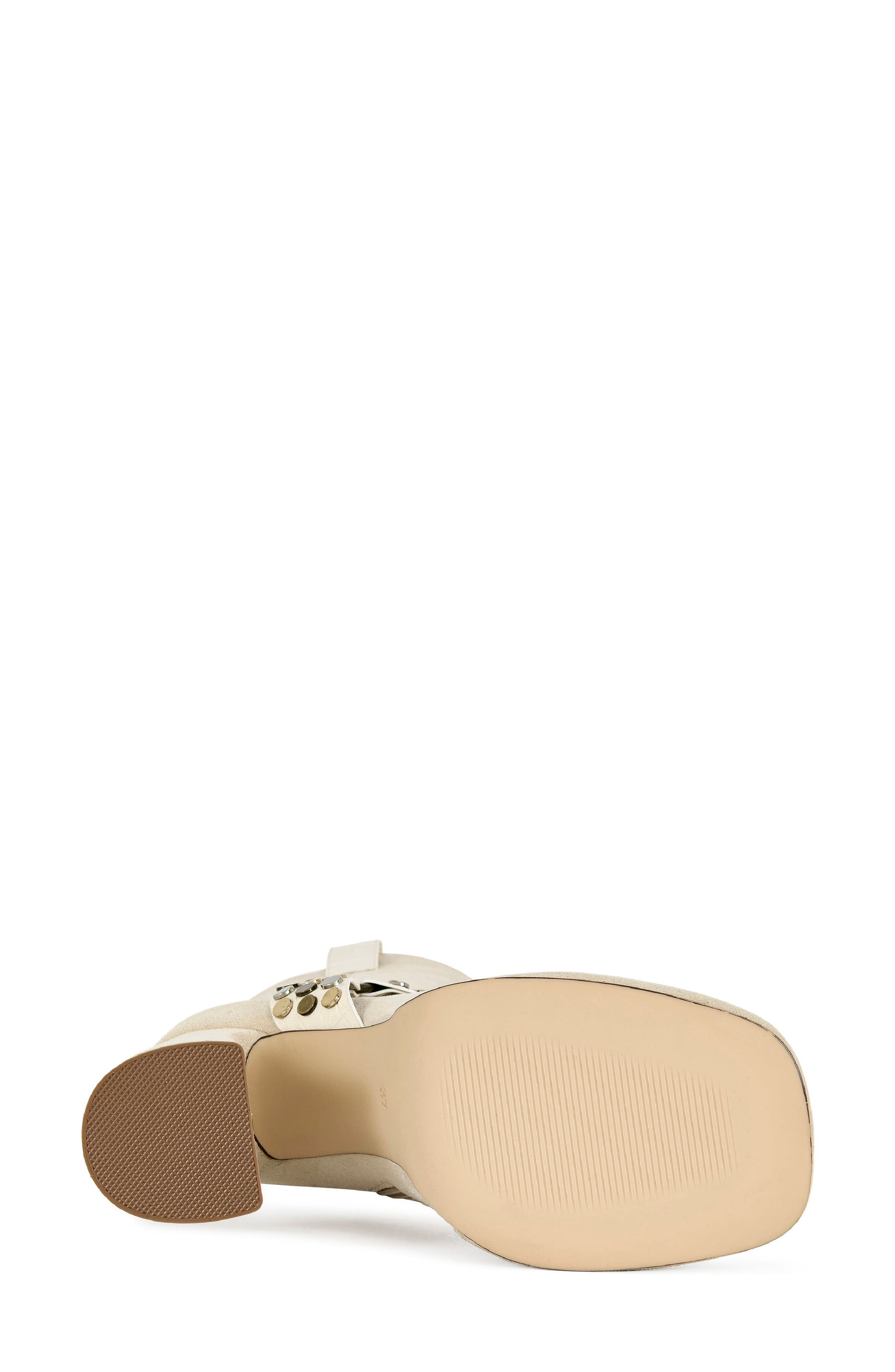 Dyzma Moto Platform Bootie, Alternate, color, BONE