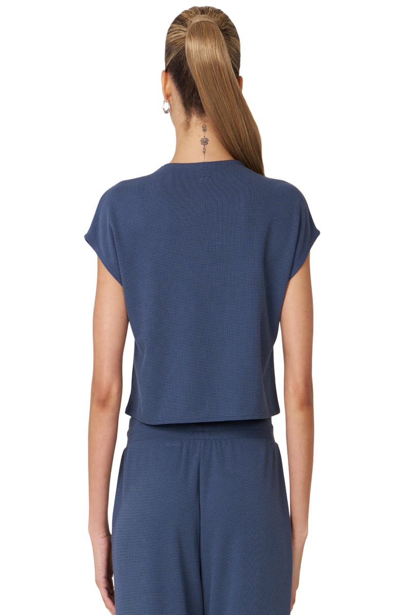 Rebody Active Retreat Pocket Waffle Tee, Alternate, color, Navy