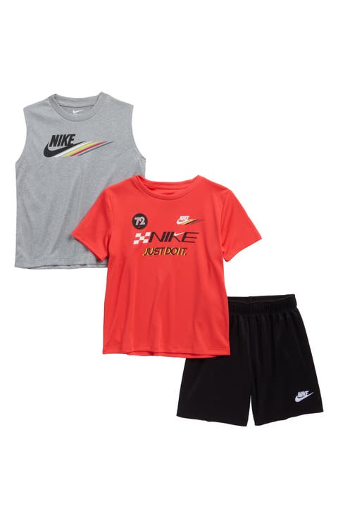 Kids' Sportswear Dri-FIT Victory Lap T-Shirt, Tank & Shorts Set (Toddler)