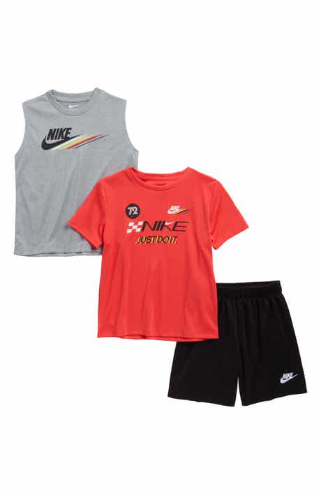 Nike Kids' Sportswear Dri-FIT Victory Lap T-Shirt, Tank & Shorts Set