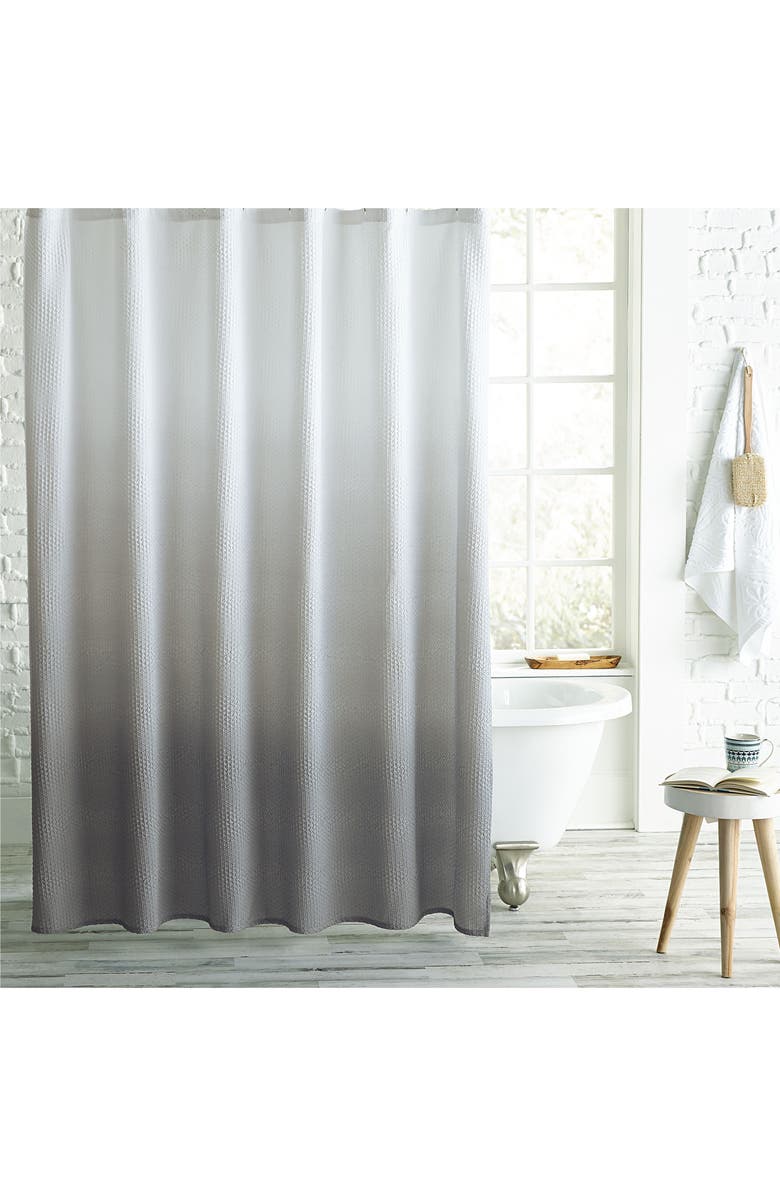 Peri Home Ombré Microsculpt Shower Curtain, Main, color, 