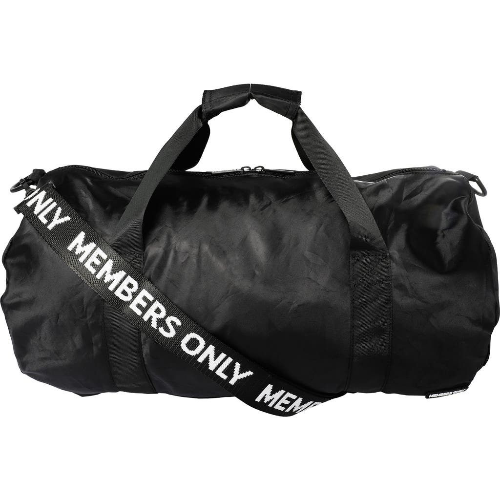 Members Only Lightweight Travel Duffel Bag In Black