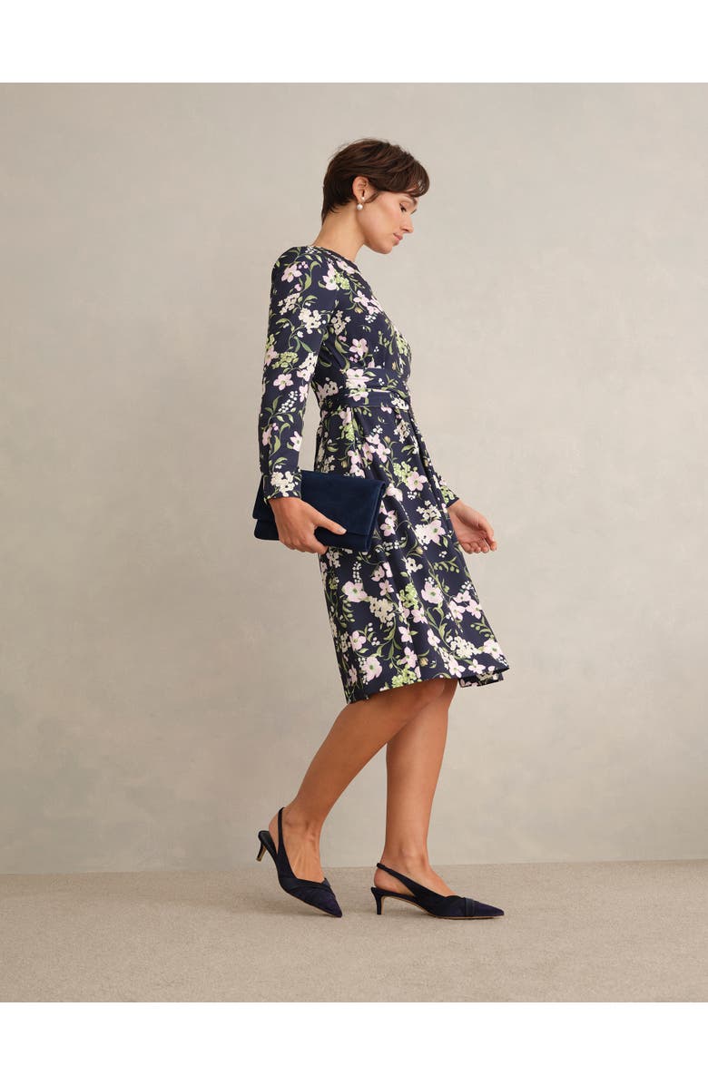 HOBBS LONDON Sabine Floral Dress, Main, color, Midnight Multi