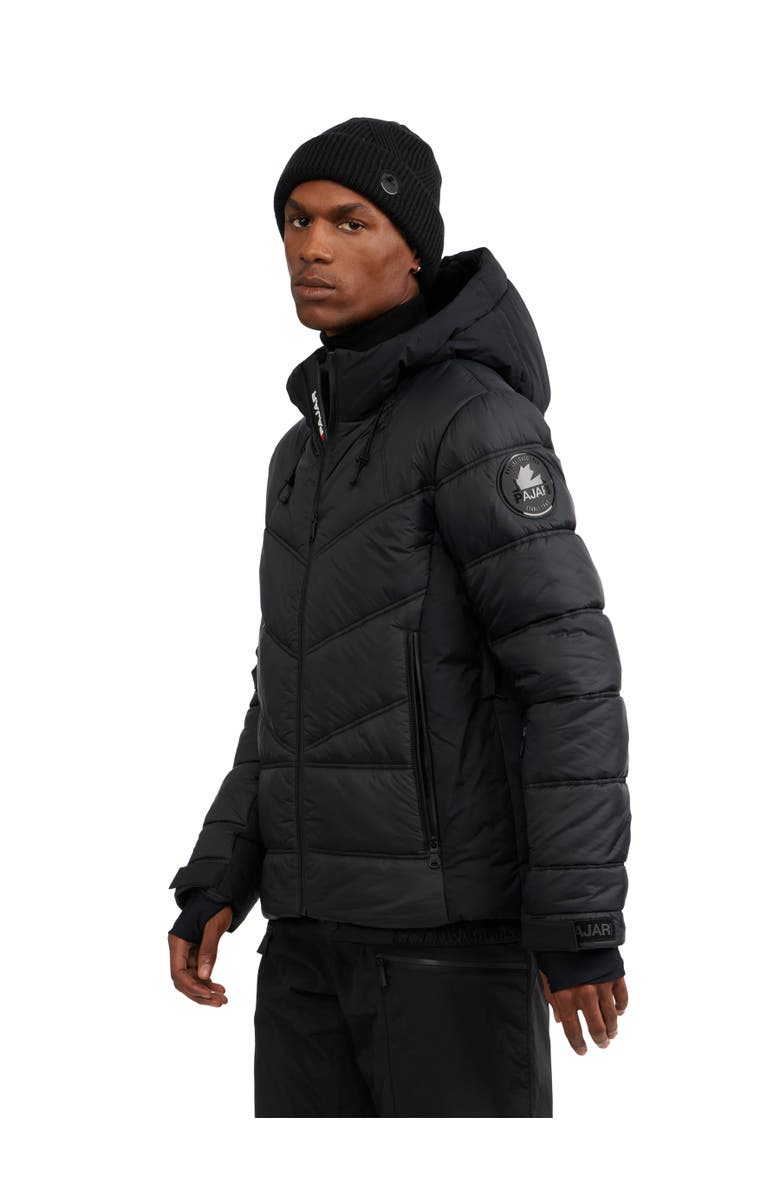 Pajar Thebe Mixed Media Ski Jacket with Fixed Hood, Alternate, color, 