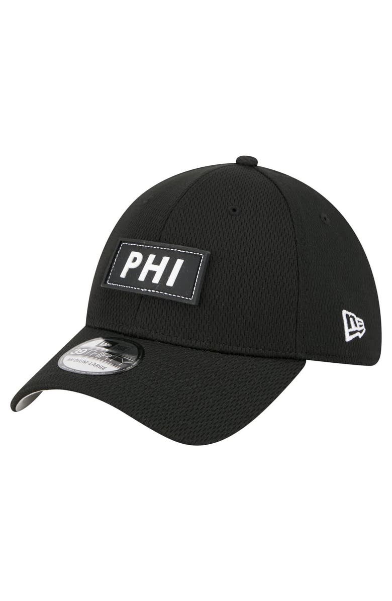 New Era Men
s New Era Black Philadelphia Eagles Scoreboard 39THIRTY Flex Hat, Main, color, Black