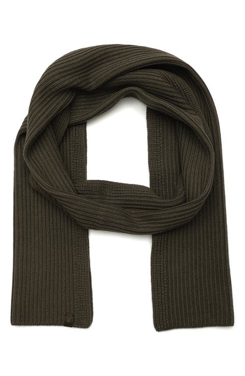 Merino Wool Rib Scarf