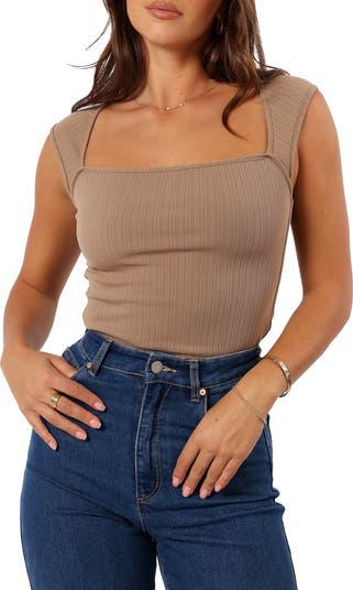 Petal & Pup Clara Square Neck Sleeveless Knit Top | Nordstrom