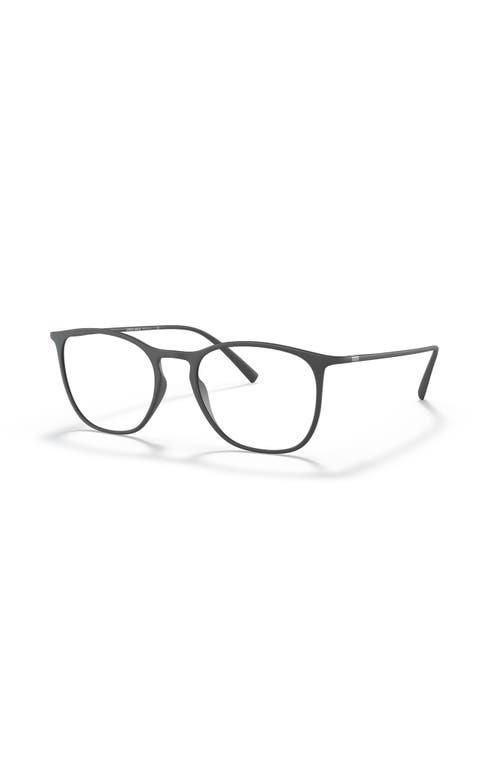Giorgio Armani 53mm Square Optical Glasses In Gray