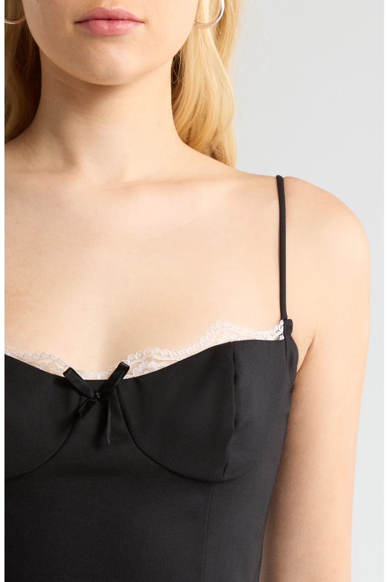 Bea Midi Cocktail Dress, Alternate, color, BLACK