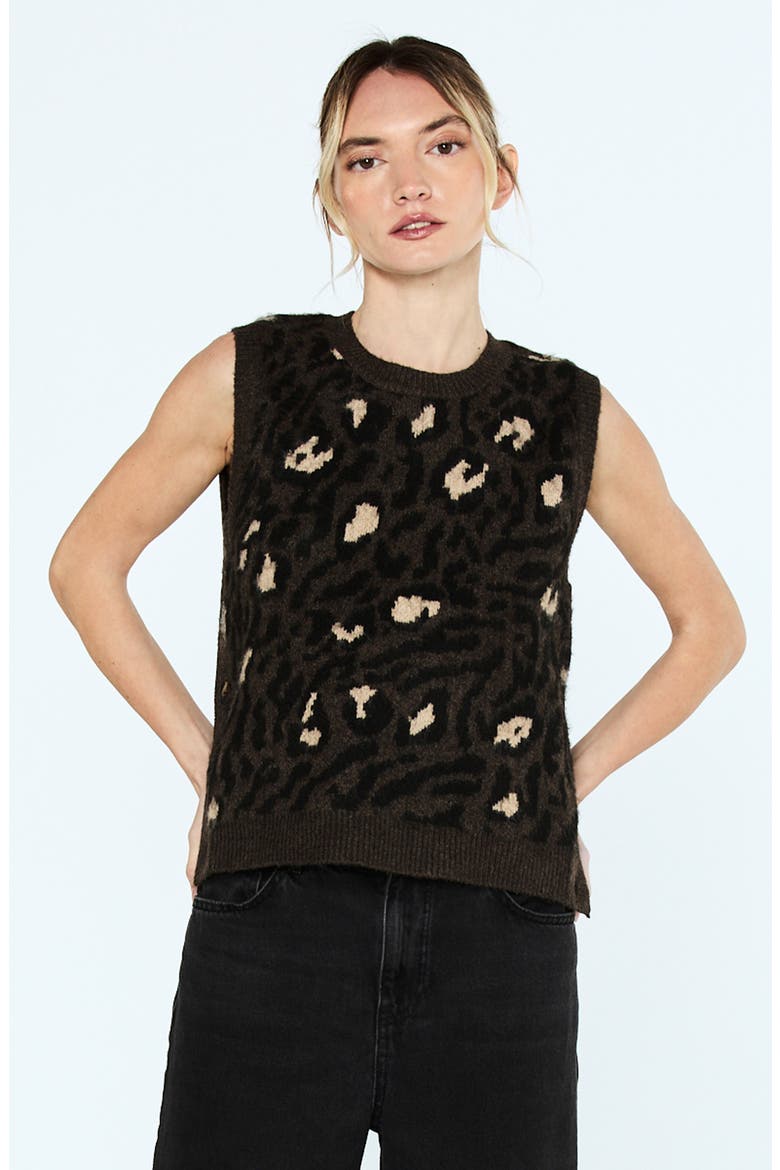 Genesis Sweater Vest, Alternate, color, BROWN MULTI