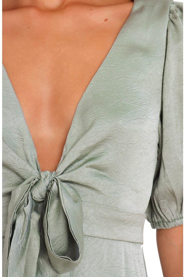 Piper Button Front Midi Dress, Alternate, color, SAGE