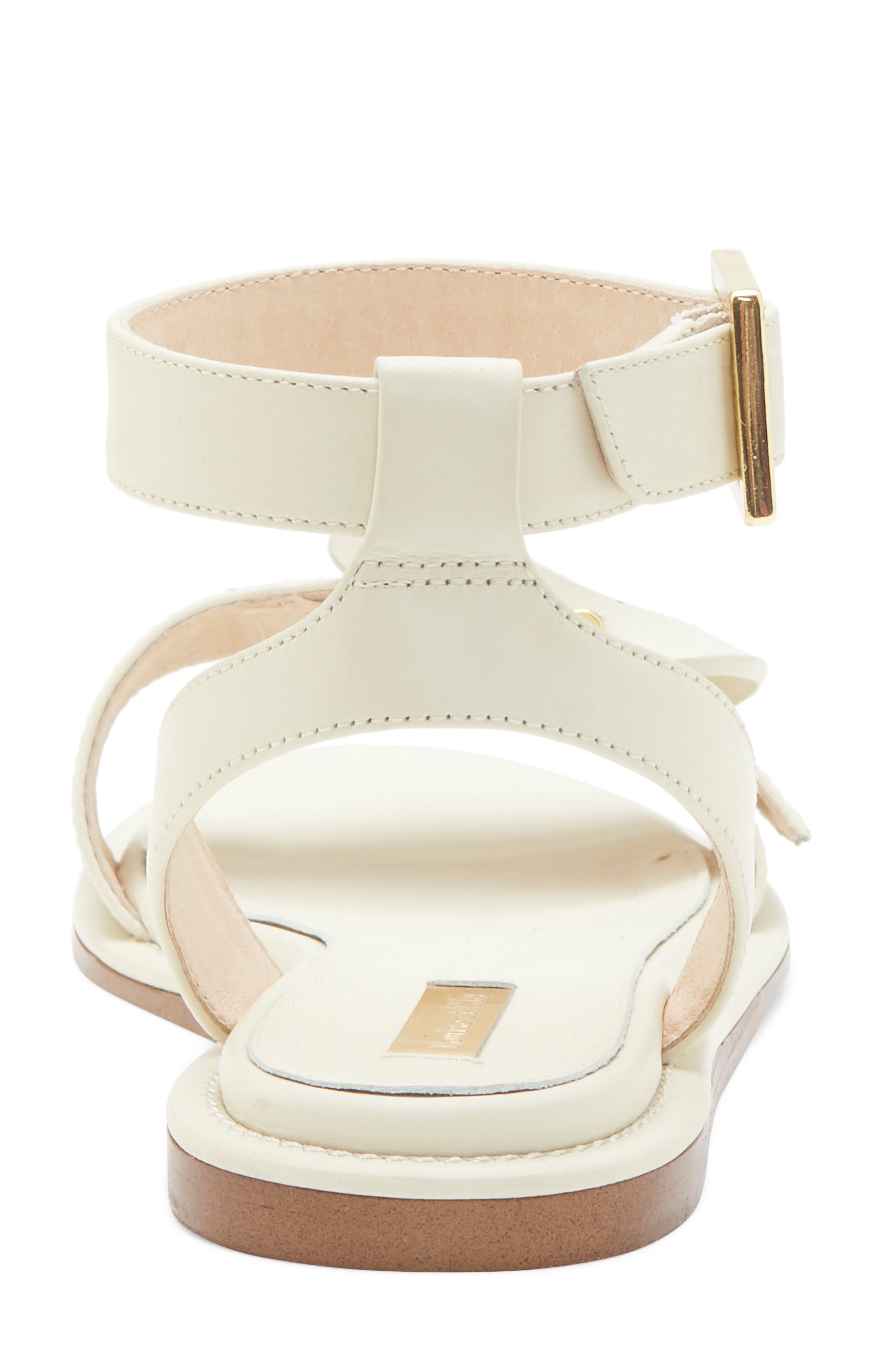 Benue Ankle Strap Sandal, Alternate, color, WHITE LEATHER