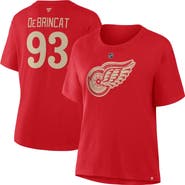 FANATICS Women's Fanatics Alex DeBrincat Red Detroit Red Wings Authentic Stack Name & Number T-Shirt