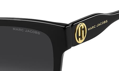 Marc Jacobs 53mm Gradient Square Sunglasses In Black