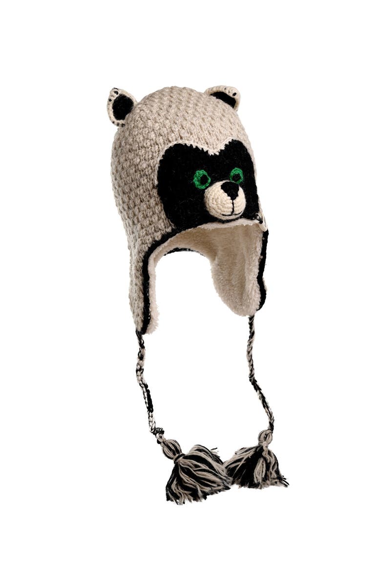 Nirvanna Designs Crochet Rockey Racoon Hat, Alternate, color, 