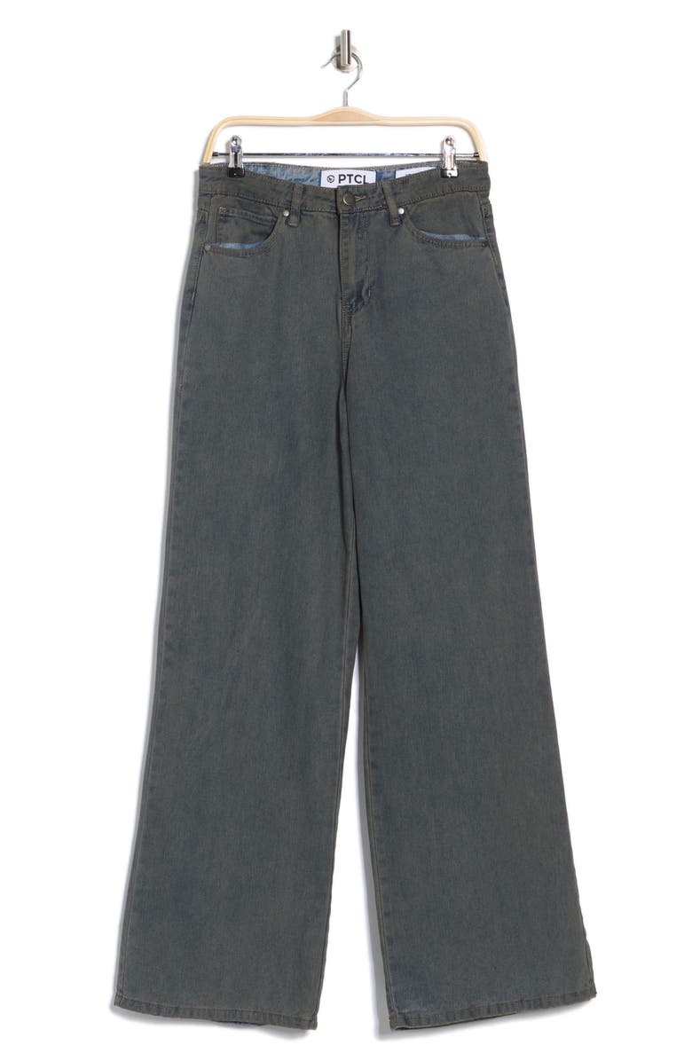 PTCL Overdye Stretch Wide Leg Jeans, Alternate, color, Medium Wash