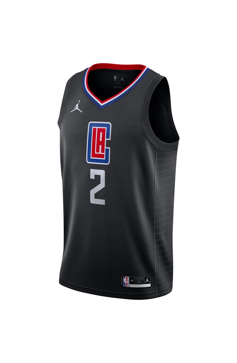 Jordan Brand Men's Jordan Brand Kawhi Leonard Black LA Clippers 2020/21 Swingman Jersey - Statement Edition, Alternate, color, 