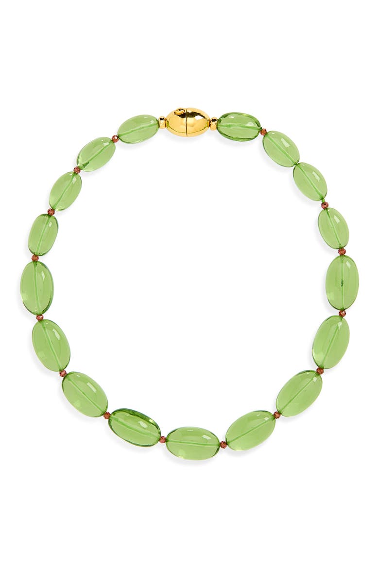 Verdant Collar Necklace, Alternate, color, GREEN