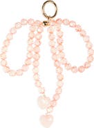 Leith Faceted Beaded Bow Bag Charm